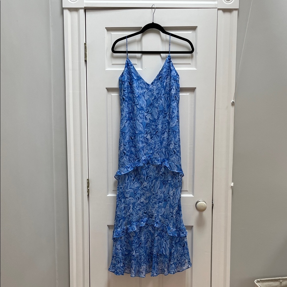 SALONI Divina-B Dress in Kiku Periwinkle